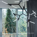 Home Creative Branch Large Living Room Chandelier Black